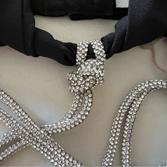 Meshki Sweeney Diamante Bralette Top in Black - Picture 9 of 16